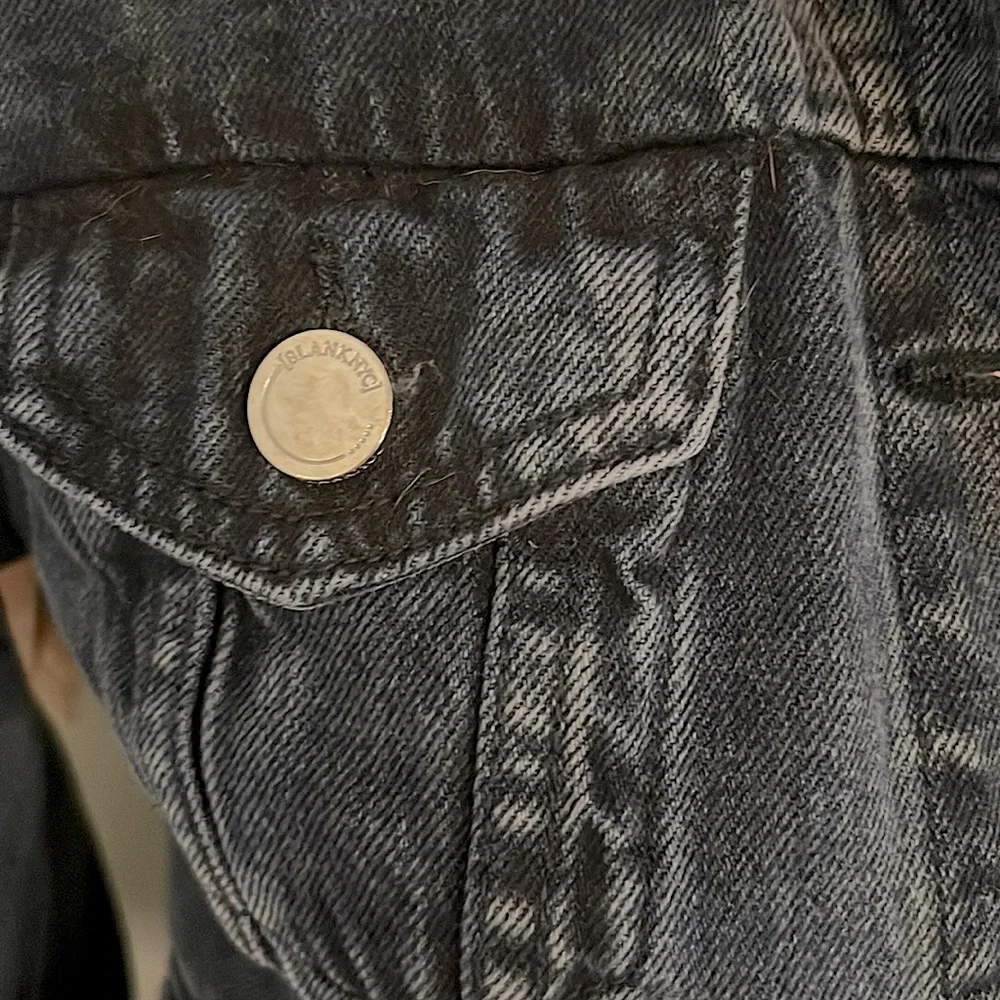 Trendy BlankNYC jean jackets in deep dark blue denim